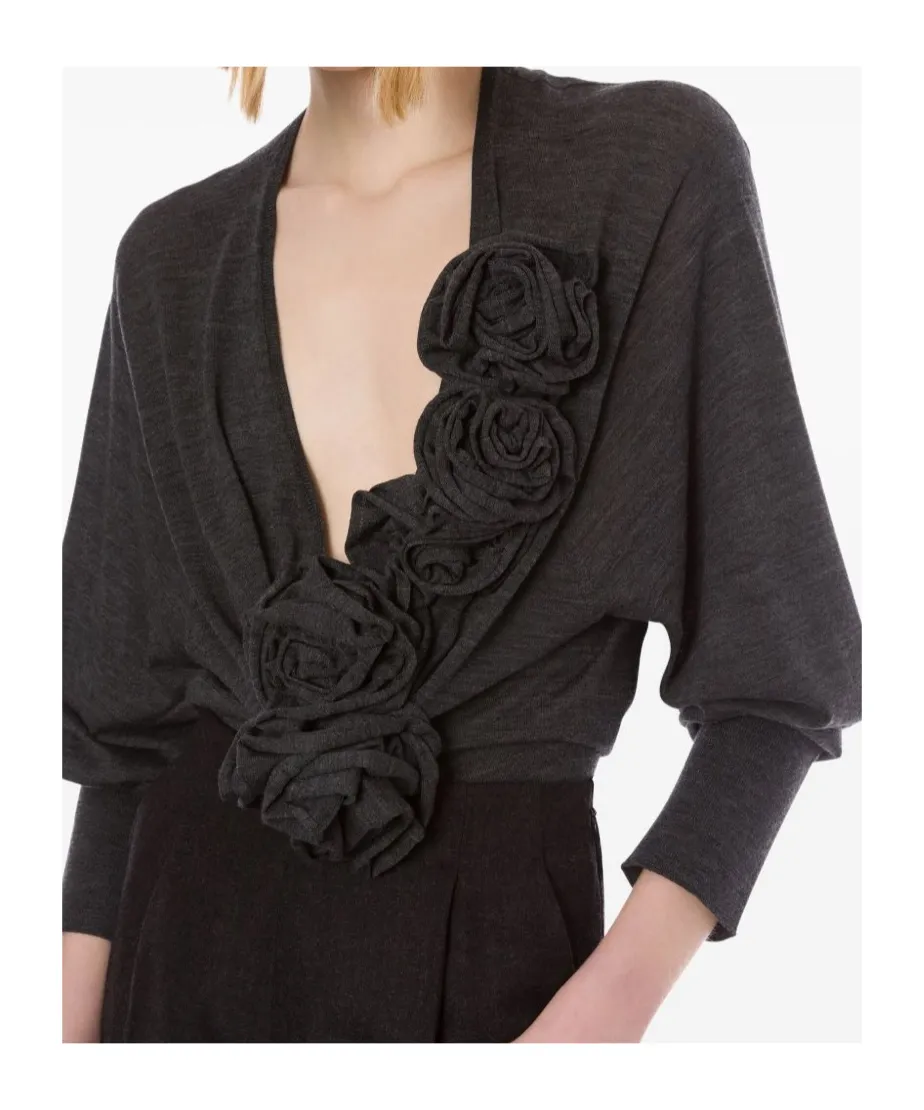 Alberta Ferretti Floral Embroidery Blouse