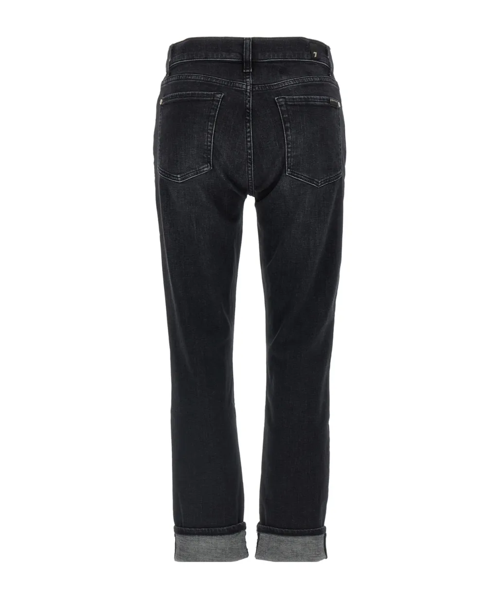 Cuffed-Hem Skinny Jeans