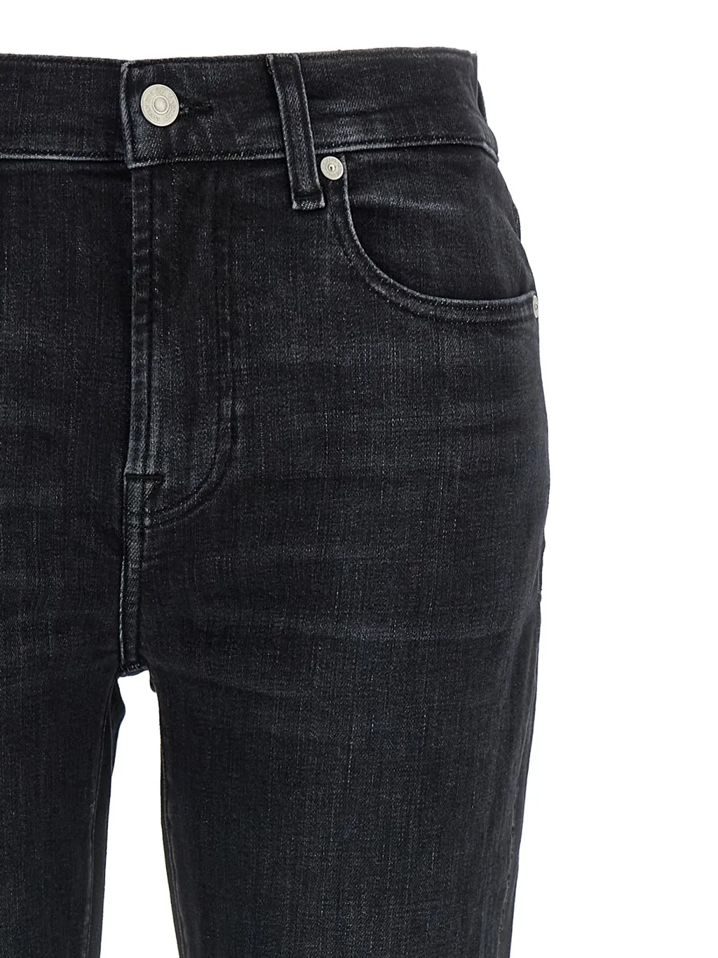 Cuffed-Hem Skinny Jeans