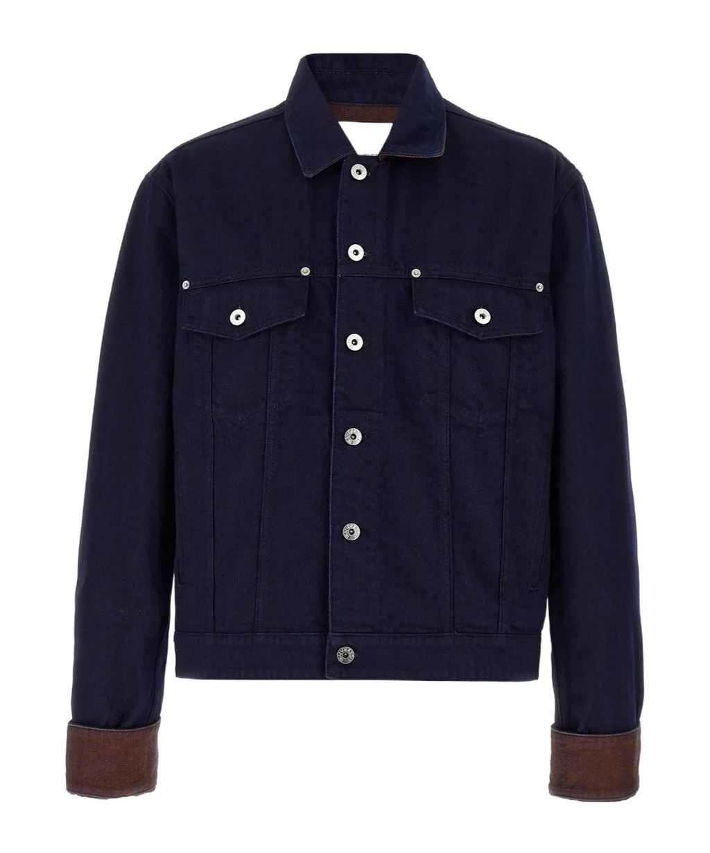 Button-Fastening Denim Jacket