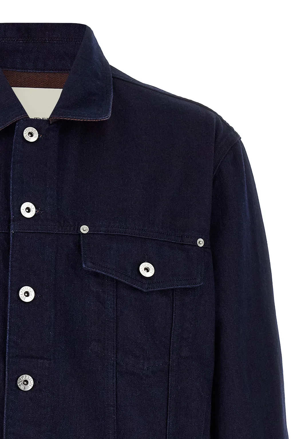 Button-Fastening Denim Jacket