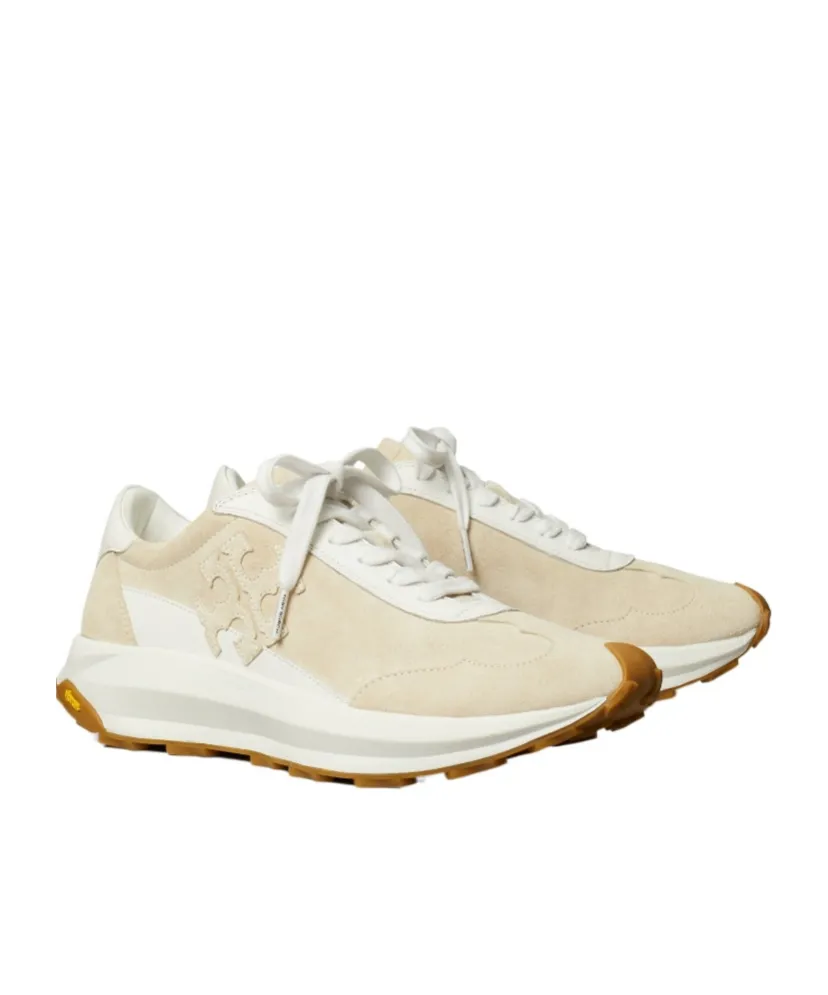 Tory Burch Logo Patch Lace-Up Sneakers