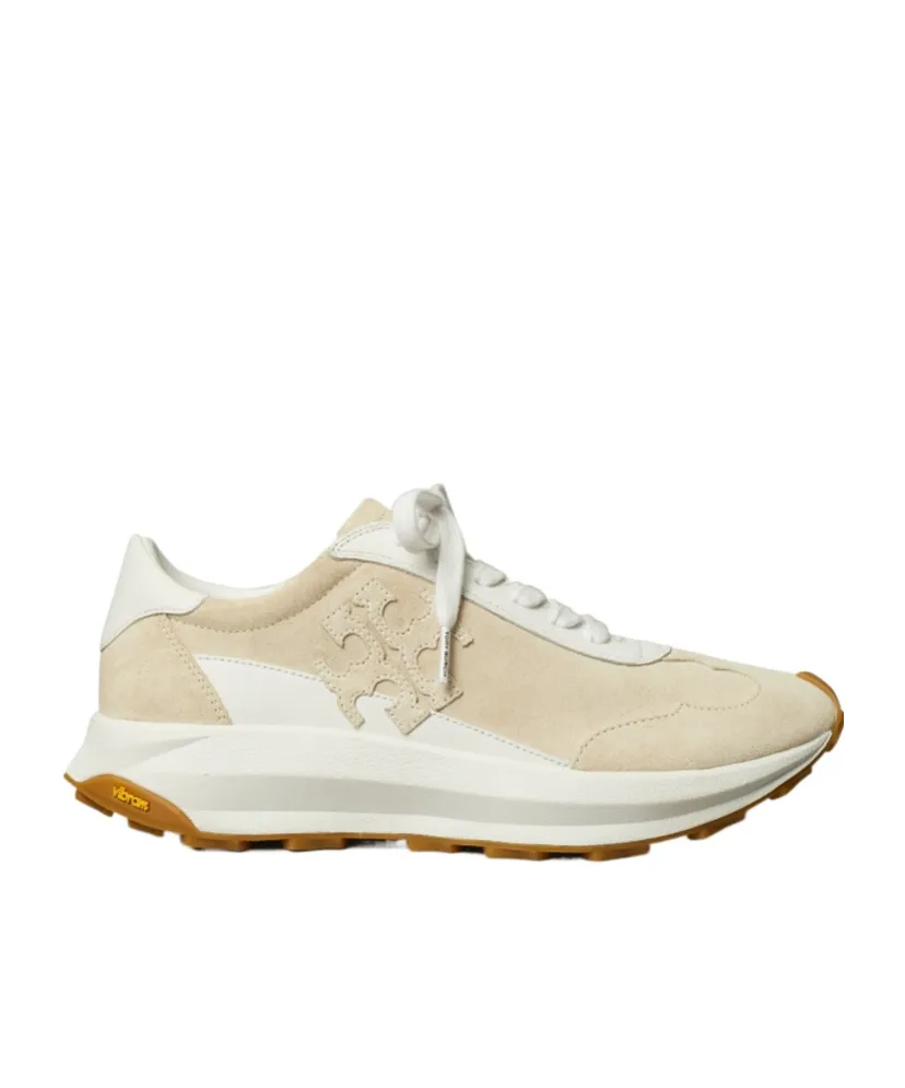 Tory Burch Logo Patch Lace-Up Sneakers