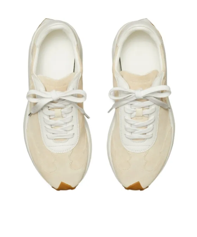 Tory Burch Logo Patch Lace-Up Sneakers