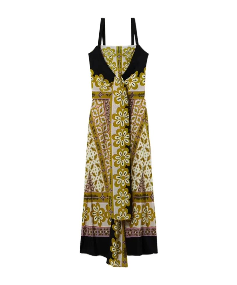 Slip-Around Floral-Print Maxi Dress