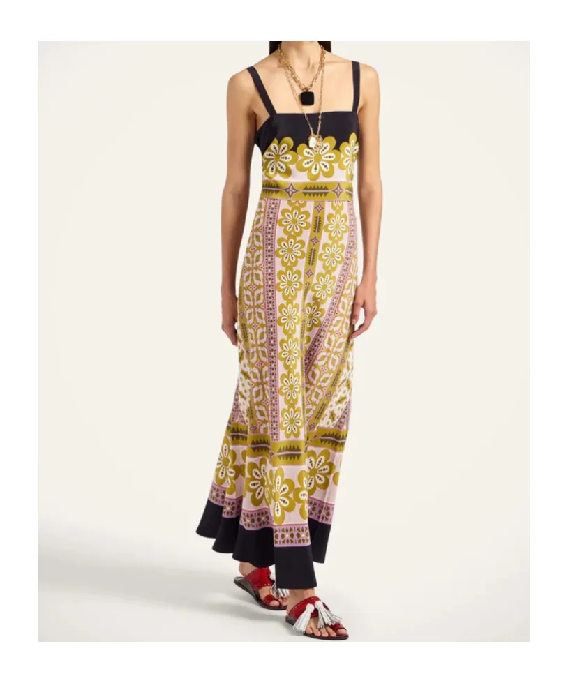 Slip-Around Floral-Print Maxi Dress