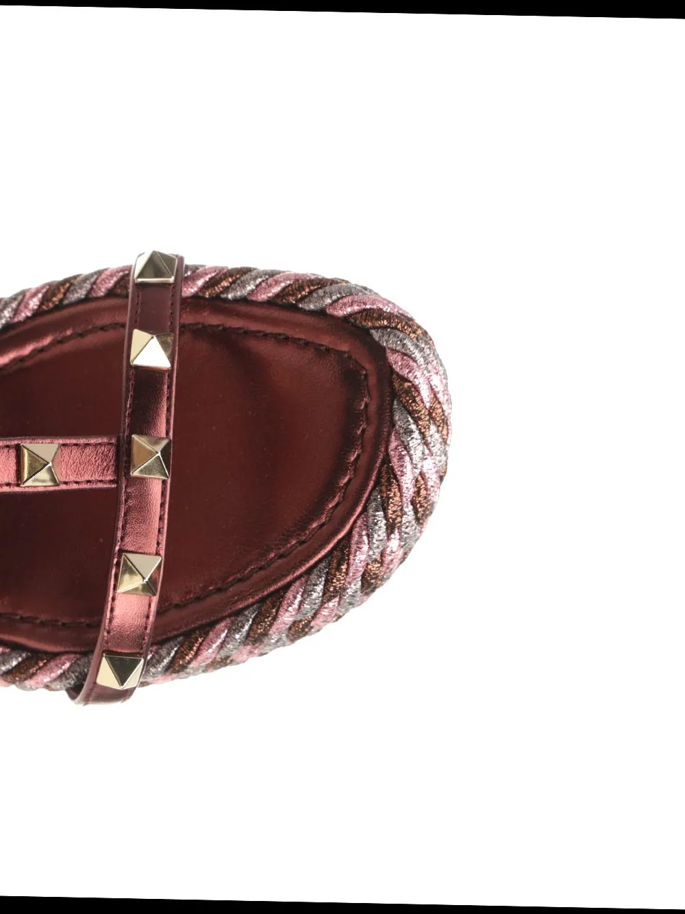 95Mm Studded Wedge Sandals