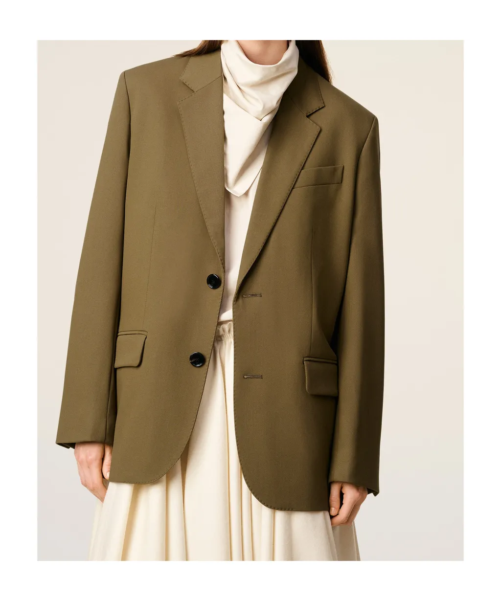Long-Sleeved Suit Jacket