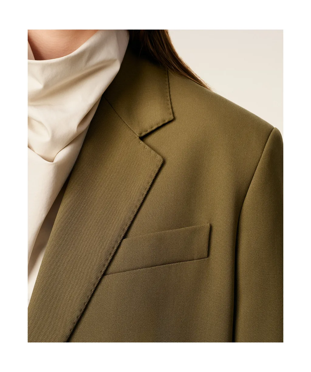 Long-Sleeved Suit Jacket