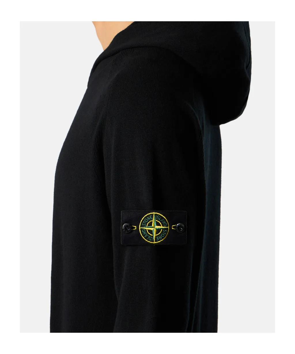 Stone Island Long Sleeve Logo Patch Hoodie