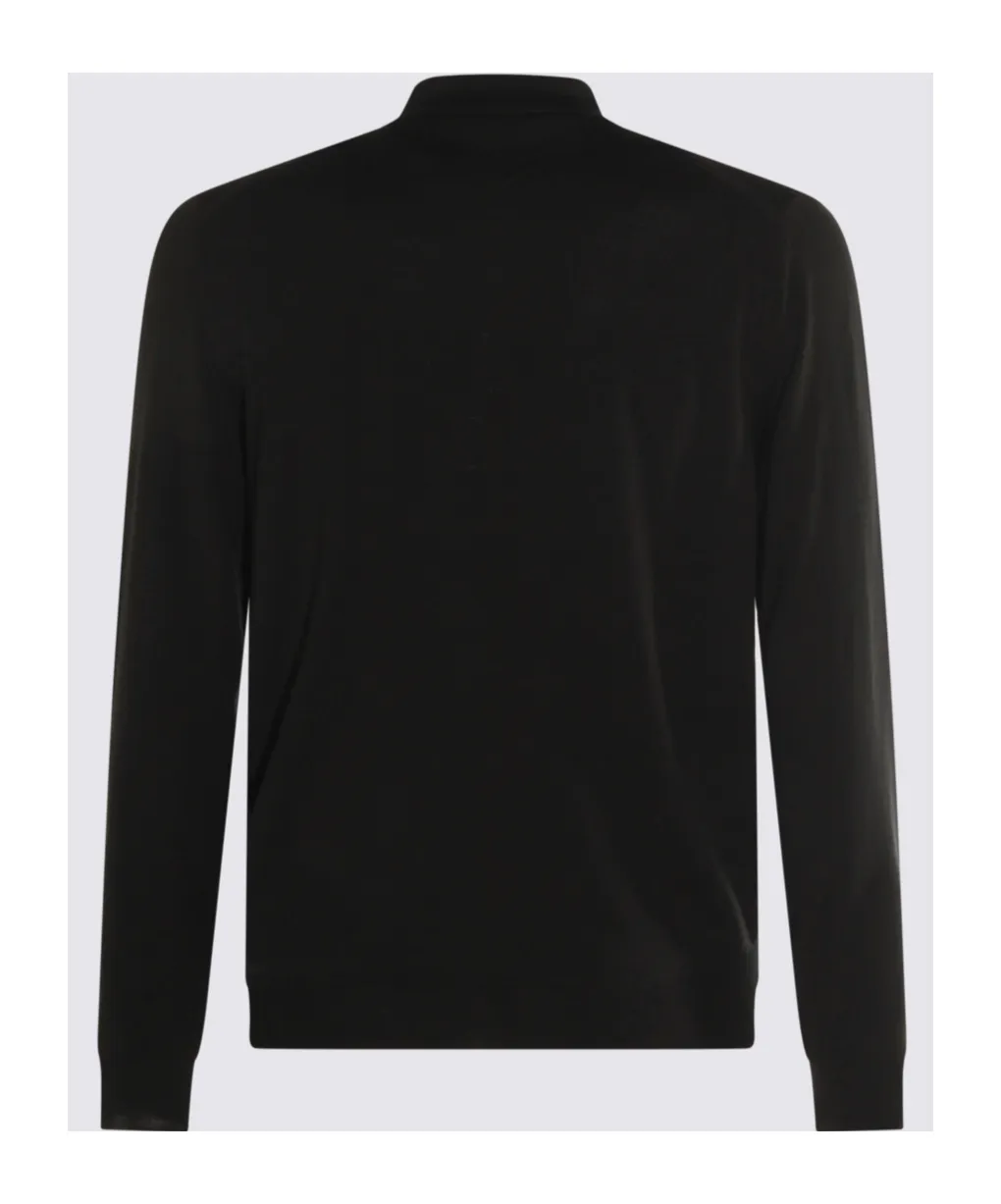 Long-Sleeve Polo Sweater