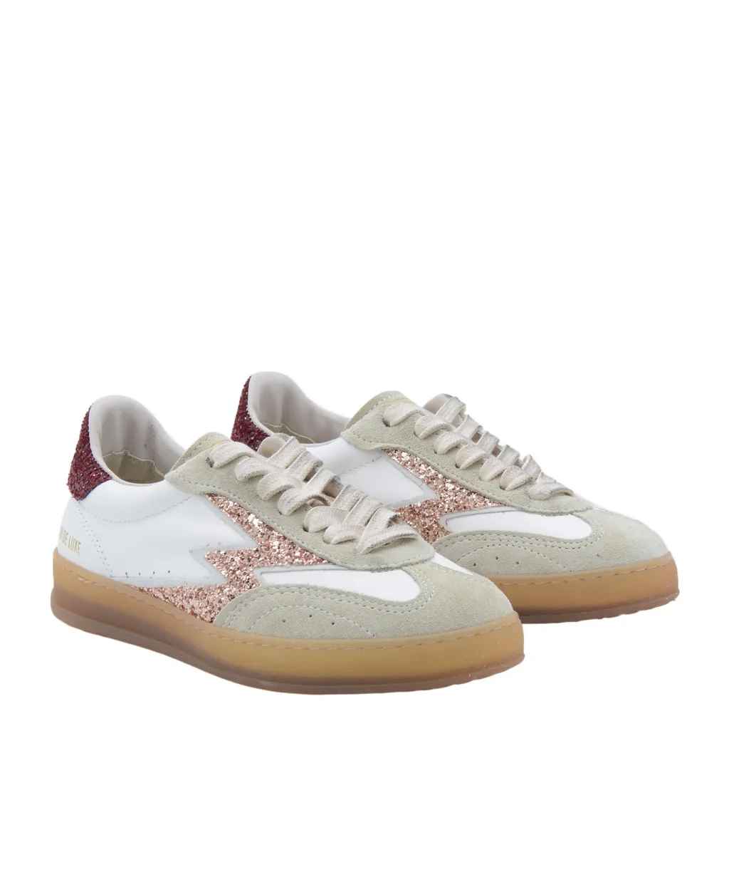 Moaconcept Club Glitter Detailed Lace-Up Sneakers