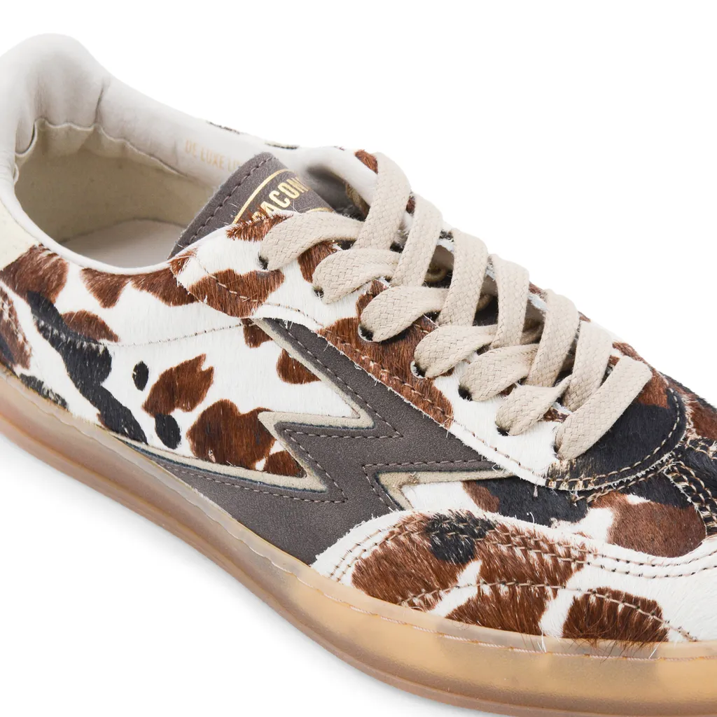 Moaconcept Cow Printed Club Lace-Up Sneakers