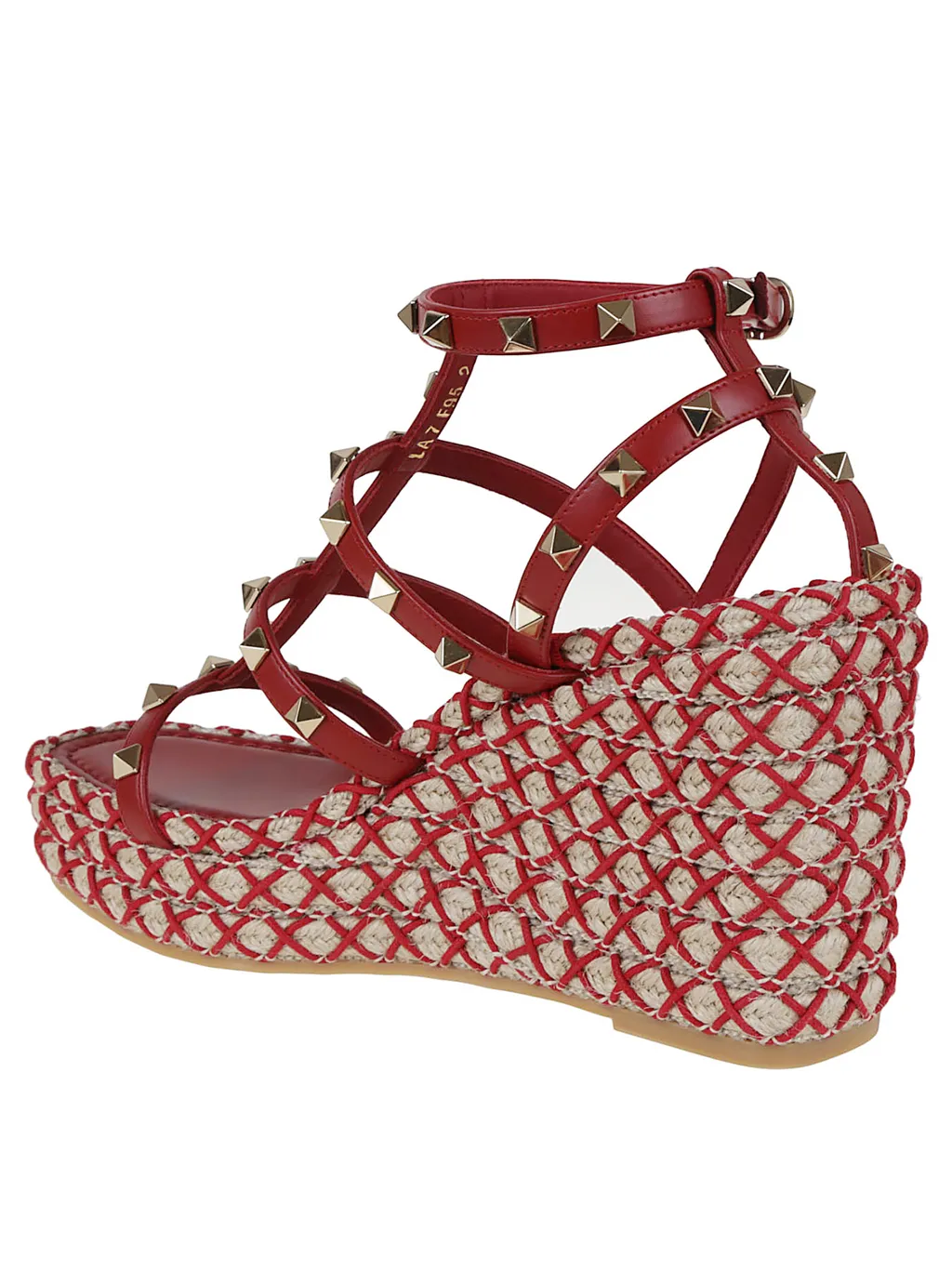 95Mm Studded Cage Heeled Espadrilles