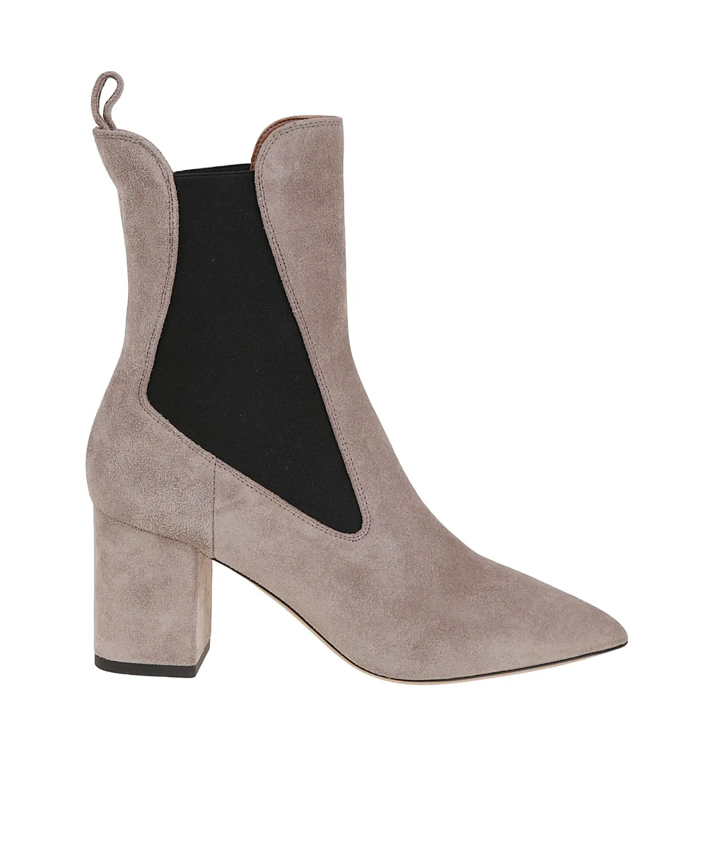 70Mm Pointed-Toe Block-Heel Chelsea Boots