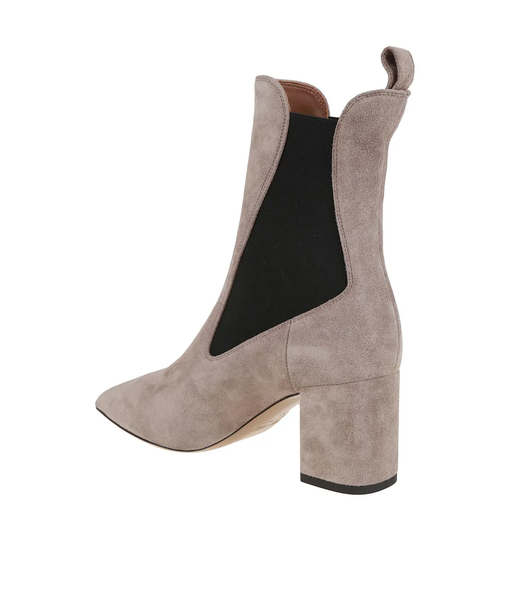 70Mm Pointed-Toe Block-Heel Chelsea Boots