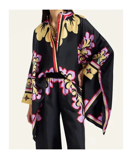 Floral Print Cape