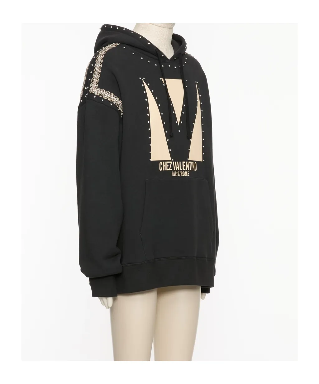 Valentino	Drawstring Long-Sleeved Hoodie