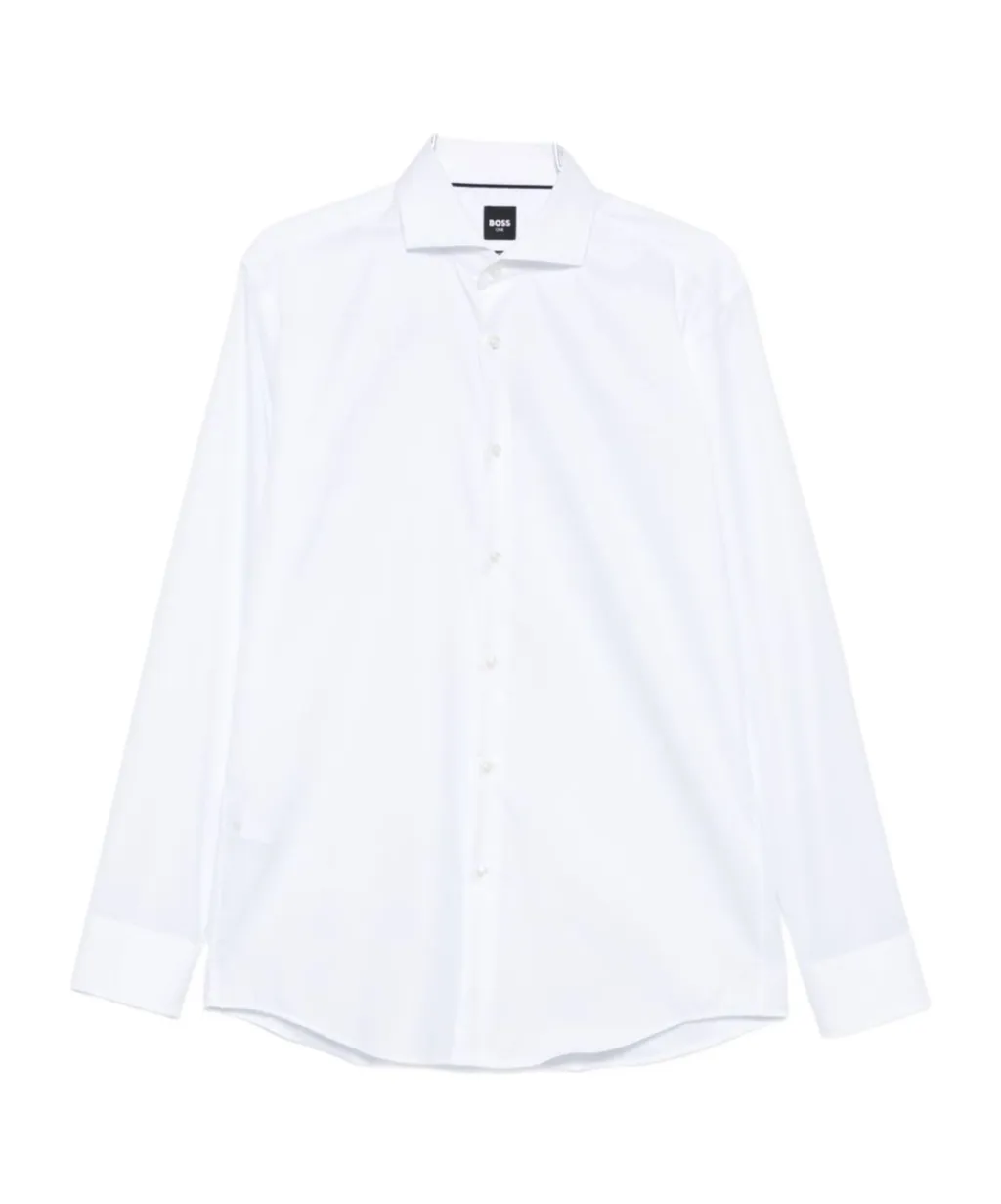 Long-Sleeve Button-Fastening Shirt