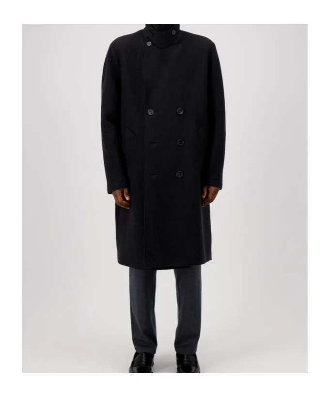 Double-Breasted Wool Coat
