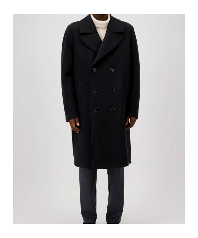 Double-Breasted Wool Coat