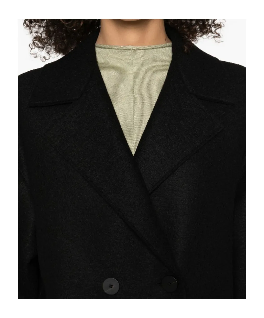 Double-Breasted Wool Coat