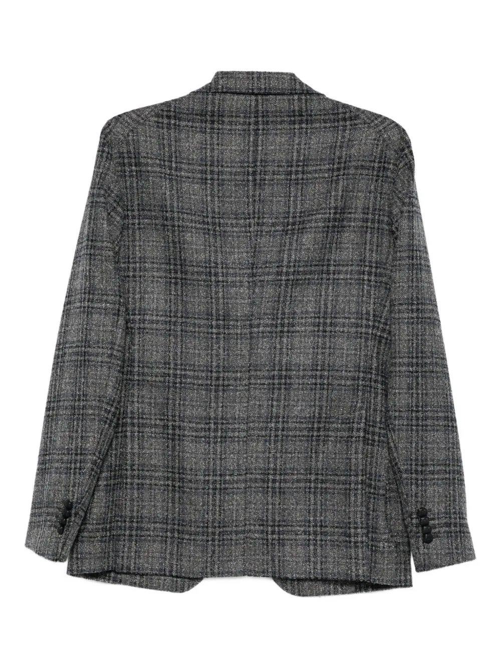 Plaid Wool Suit Jacket