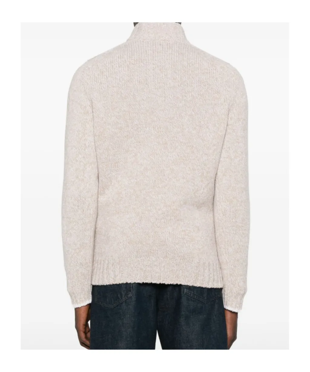 Gran Sasso Ribbed High Neck Knitwear