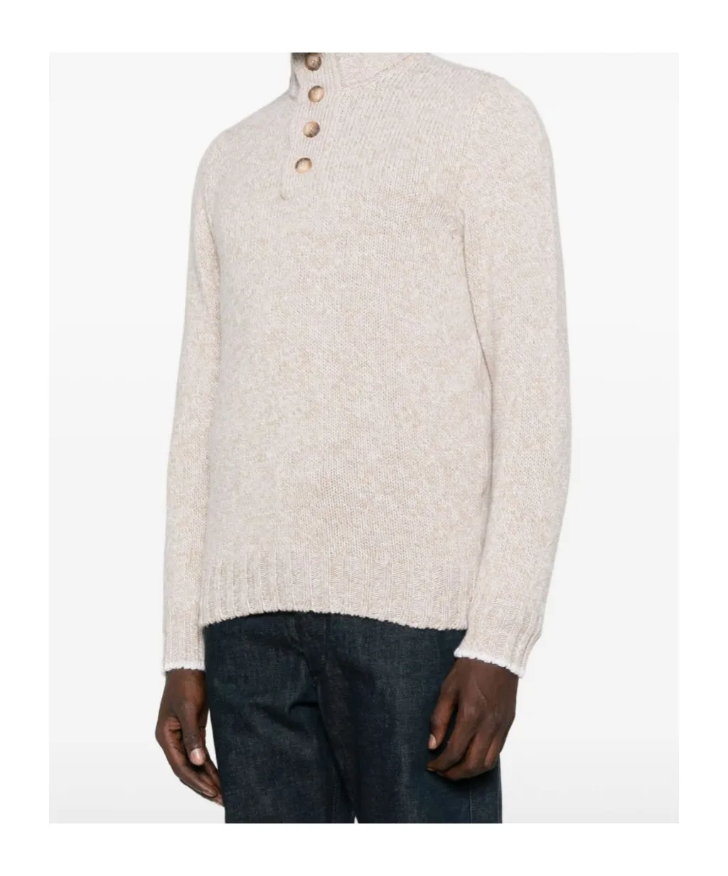 Gran Sasso Ribbed High Neck Knitwear