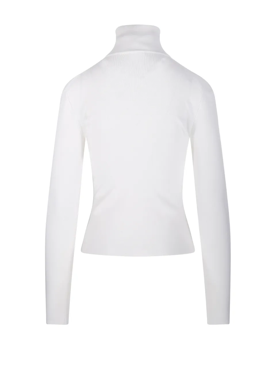 CourrÈGes Zipped Mock Neck Jumper