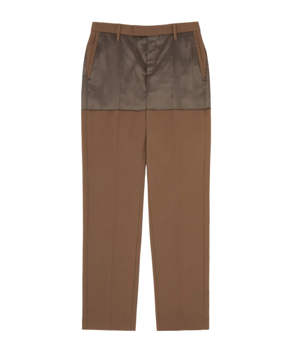 Mm6 Maison Margiela Straight Leg Panelled Trousers