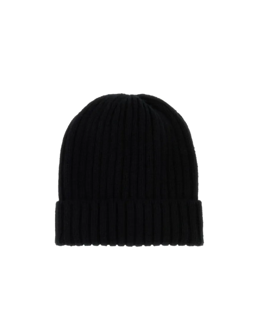 Ribbed Cashmere Beanie