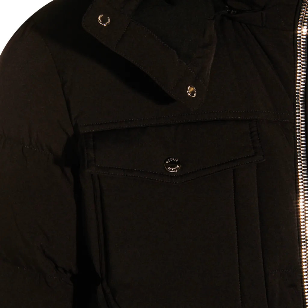 Hooded Flap-Pocket Jacket
