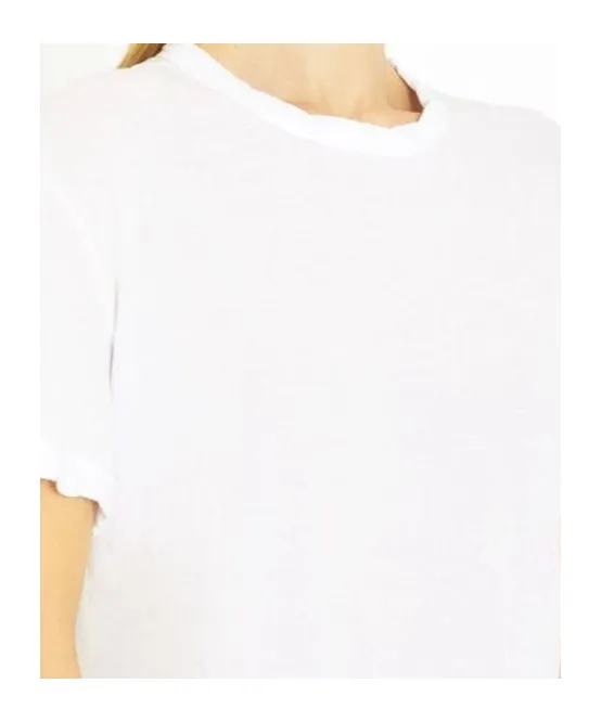 Scallop-Edge Cotton T-Shirt
