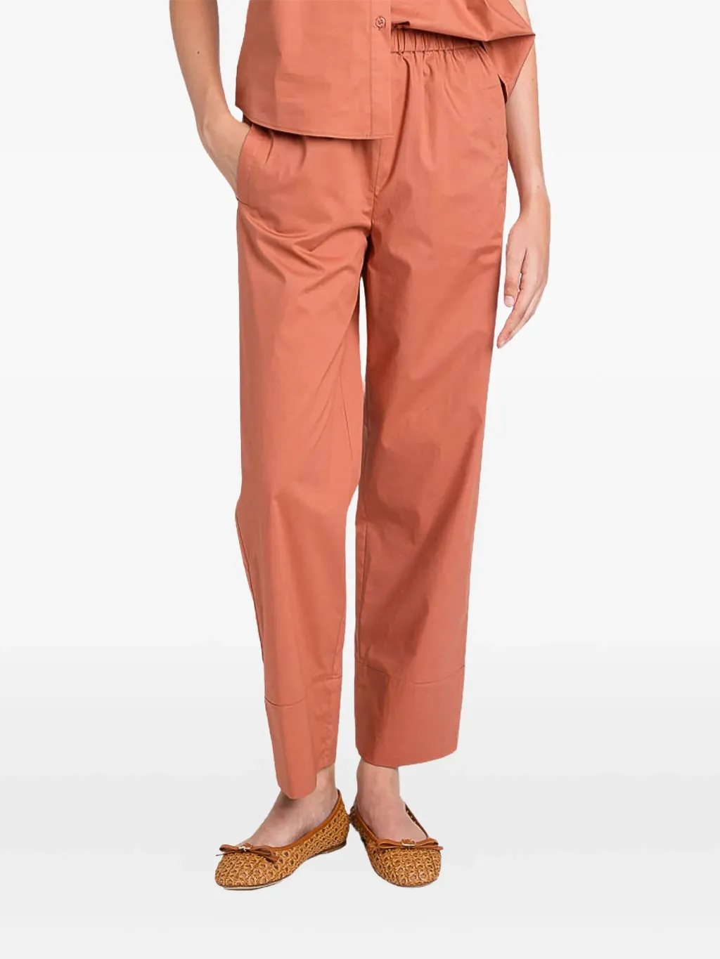 Elasticated-Waist Trousers