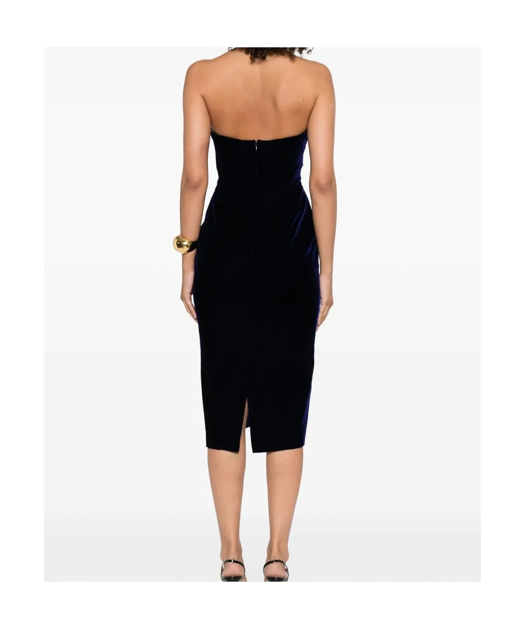 Velvet Strapless Dress