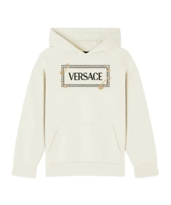 Safety-Pin Logo Hoodie