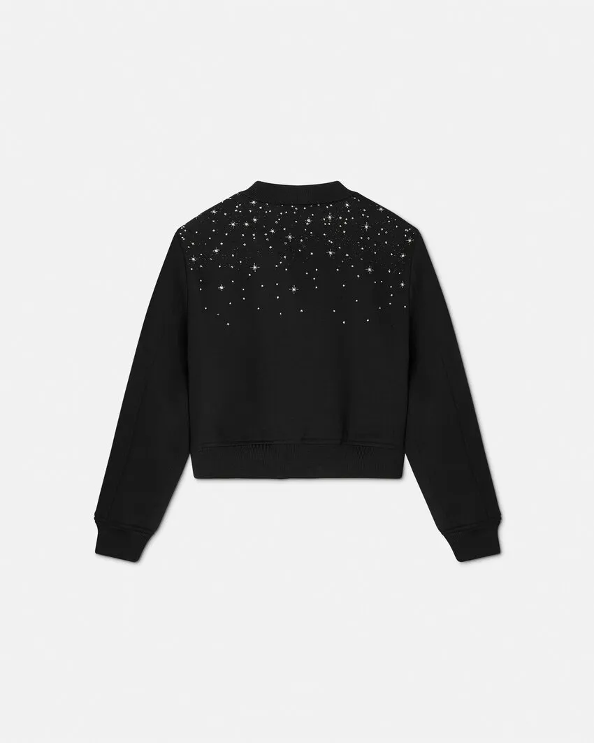 Stars-Embellishment Bomber Jacket