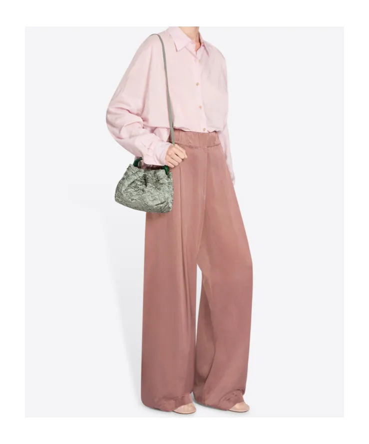 Small Pleated Crossbody Bag
