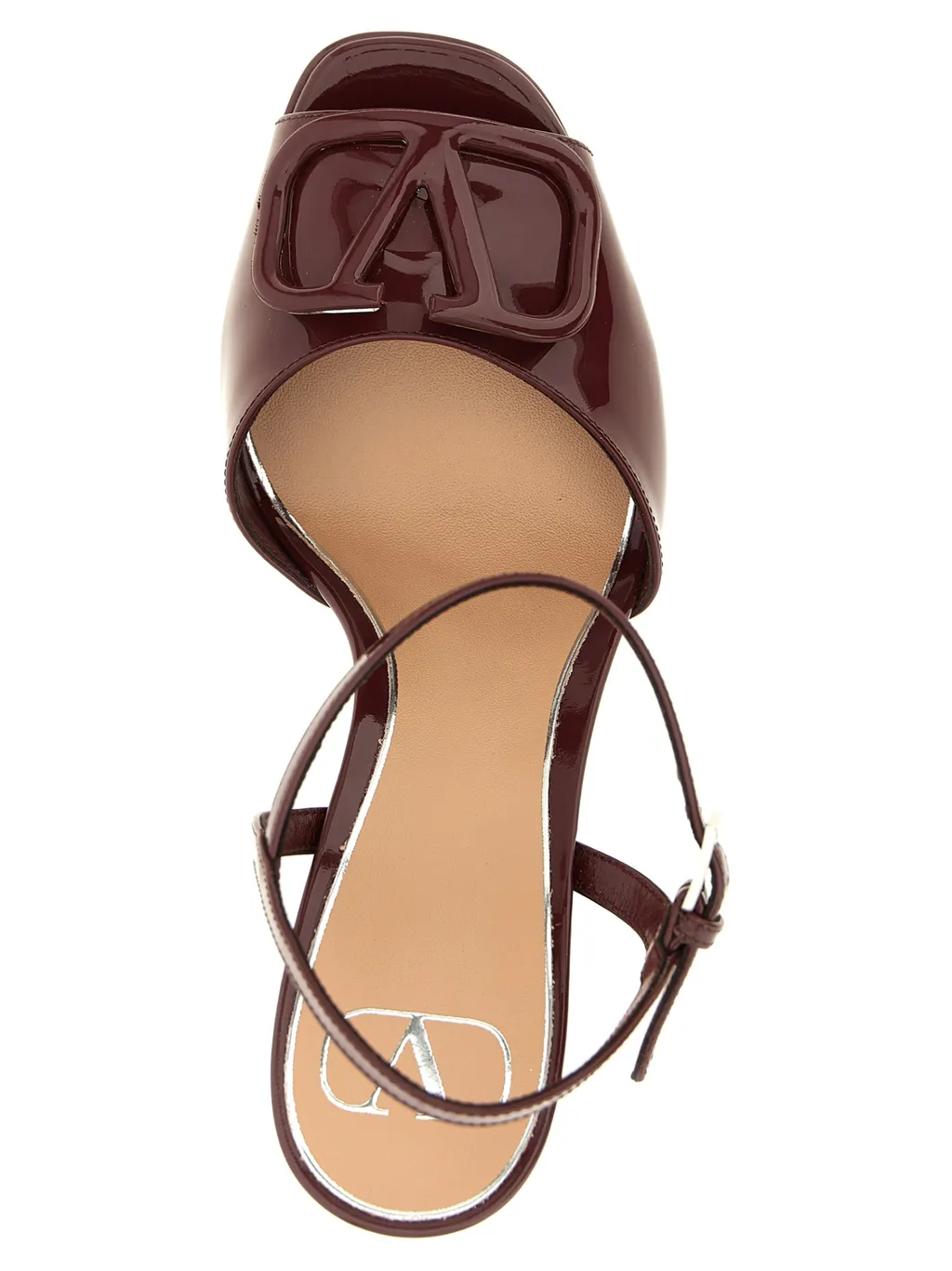 115Mm Vlogo Signature Leather Sandals