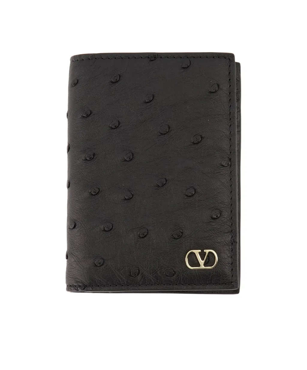Ostrich-Leather Cardholder