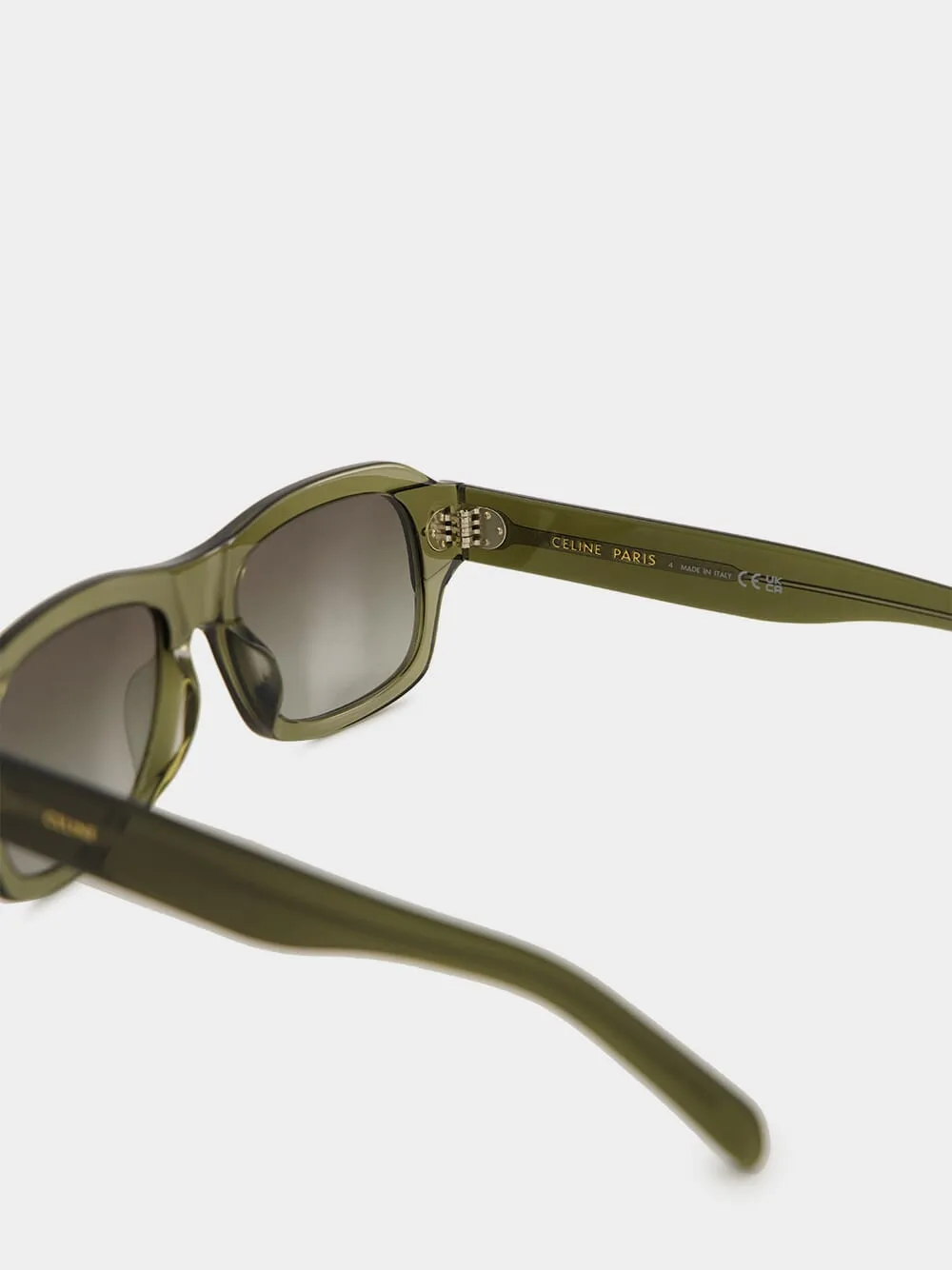 Black Frame 61 Sunglasses In Acetate