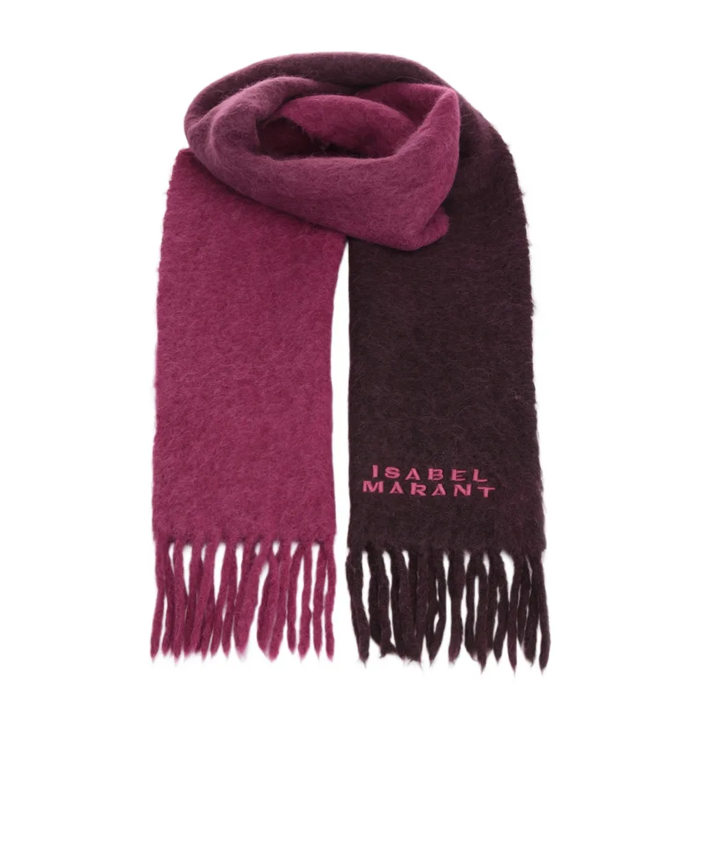 Two-Tone Fringed Scarf