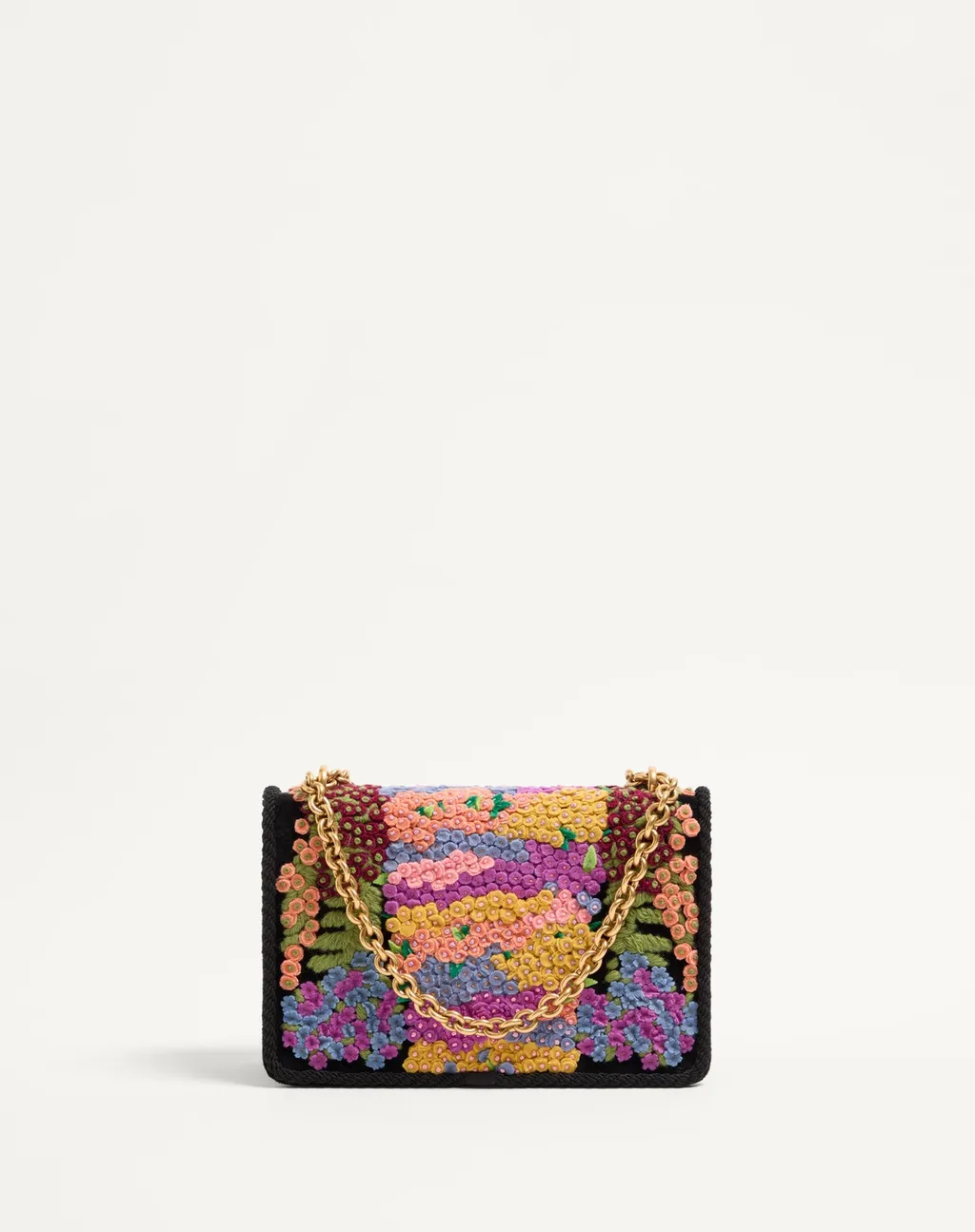 Valentino Garavani Vain Embroidered Shoulder Bag