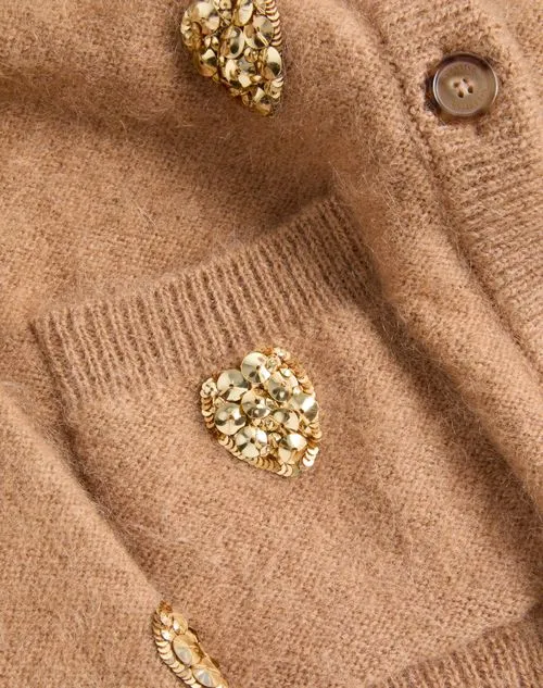Valentino Embroidered Knitted Cardigan