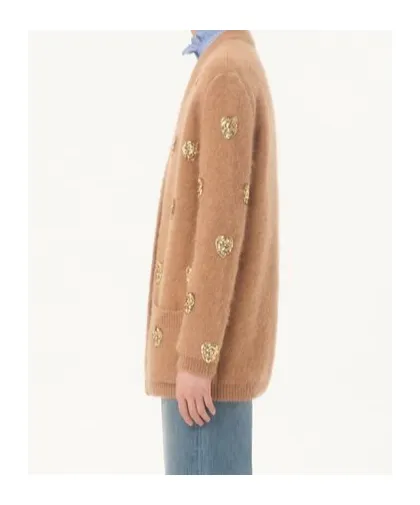 Valentino Embroidered Knitted Cardigan
