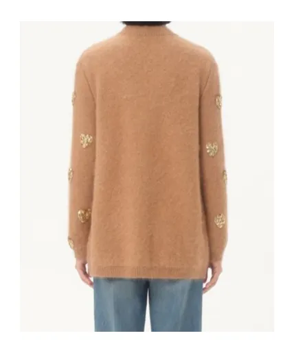 Valentino Embroidered Knitted Cardigan