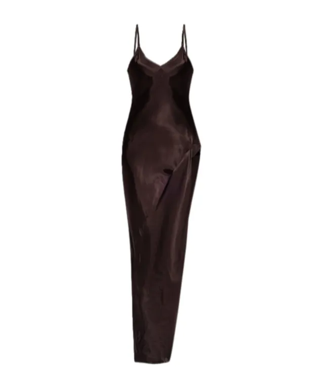 Side-Slit Slip Maxi Dress