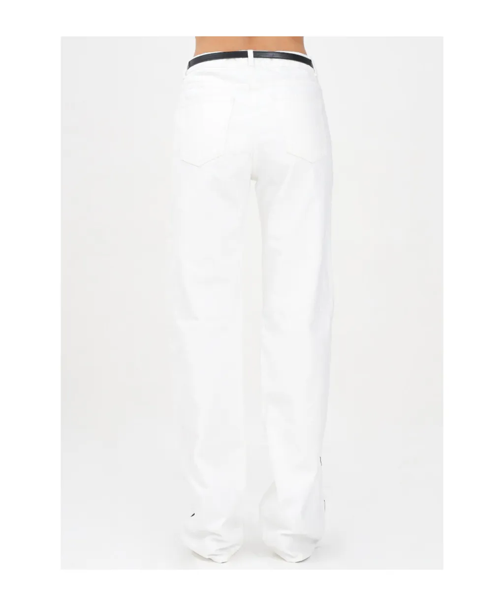 Side-Stripe Belted Trousers