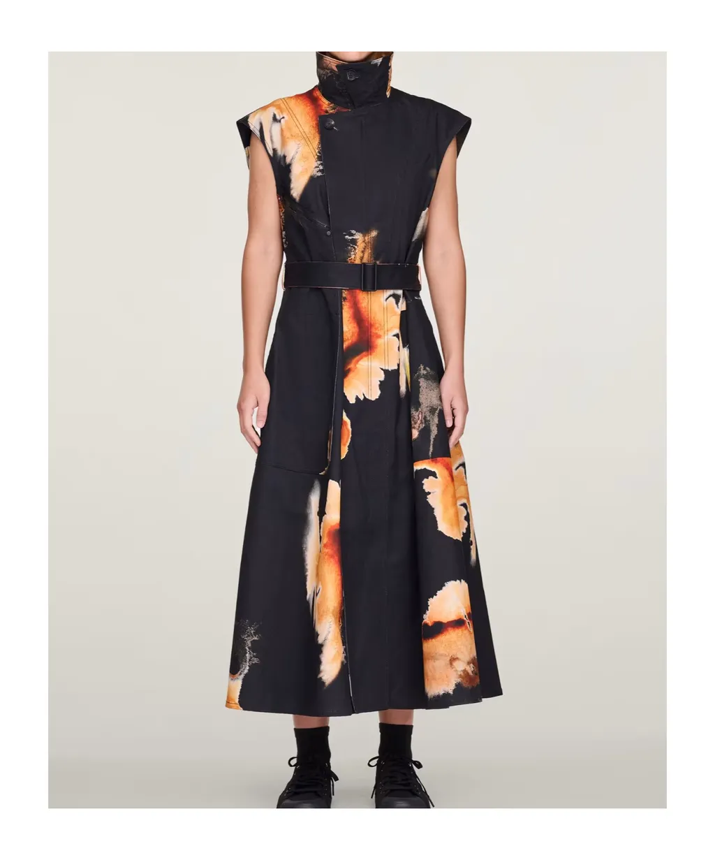 Print Belted Dress